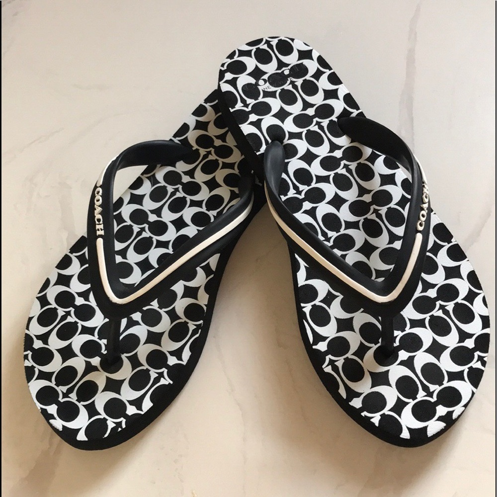 Coach Signature Jena Flip Flops